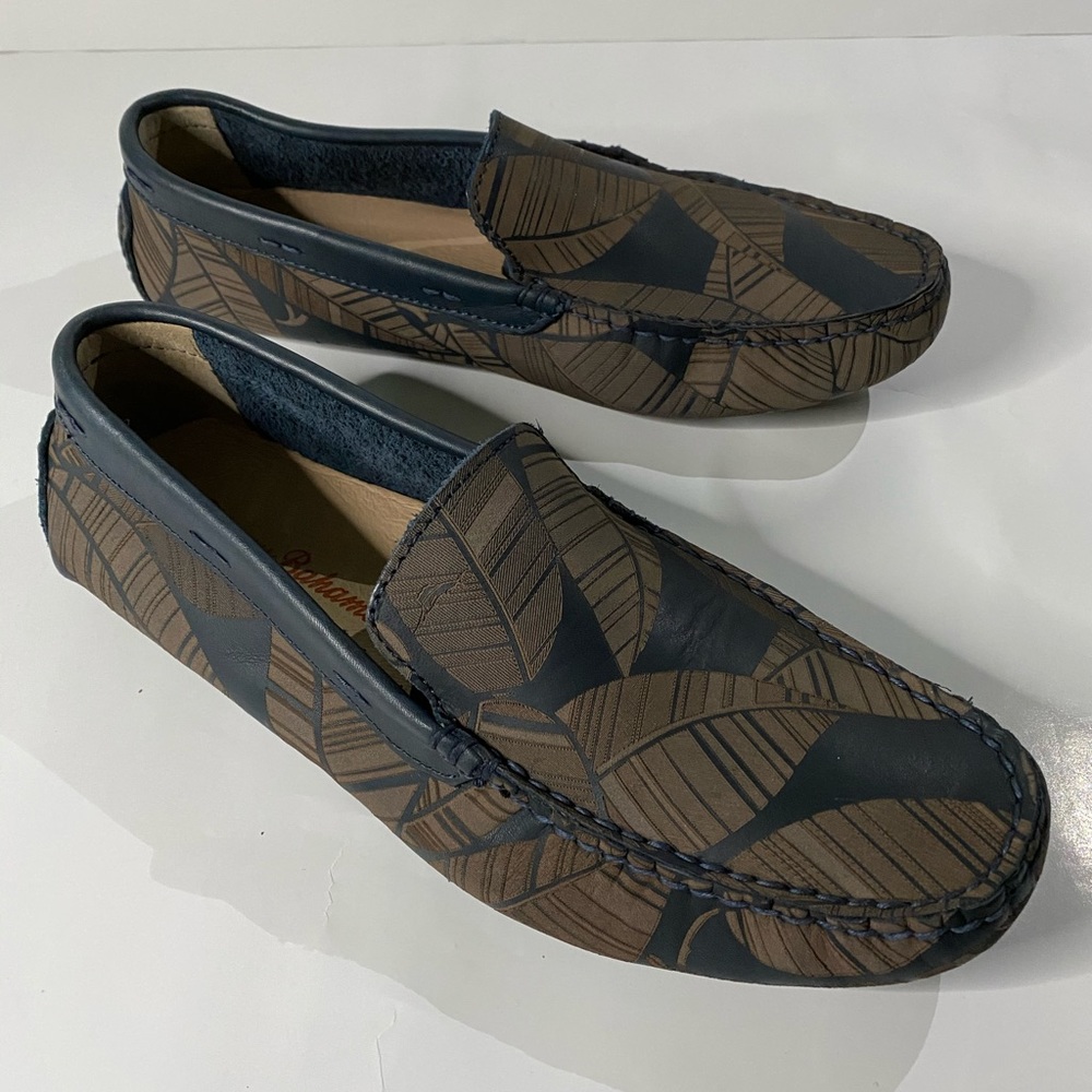 Tommy Bahama Laser Pagota Leather Slip-On Drivers